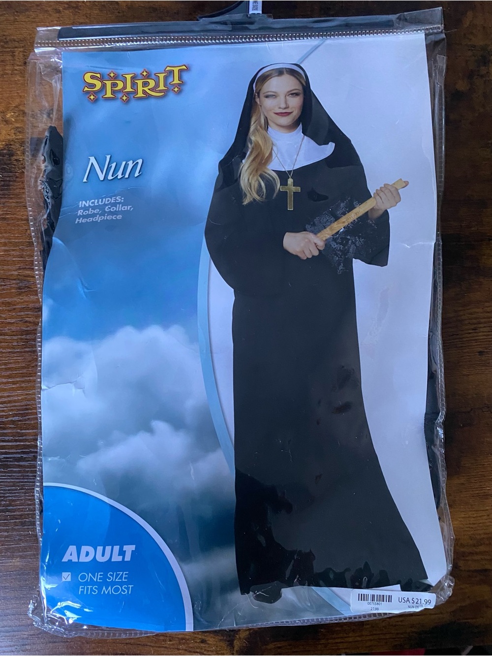 Complete Adult Nun Halloween Costume | One Size Fits Most.